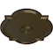 Ekena Millwork Waltz Ceiling Medallion (Fits Canopies up to 5 1/4"), Hand-Painted Brass, 24"W x 20 1/2"H x 1 1/8"P CM24WABRS - alternate 2